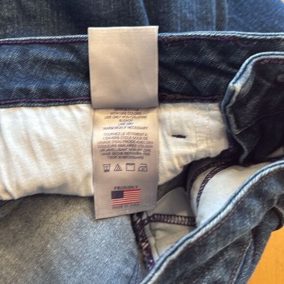 NYDJ Womens Boot-Cut Jeans Dark Wash Sz 10 Lift Tuck Slimming - Picture 6 of 11